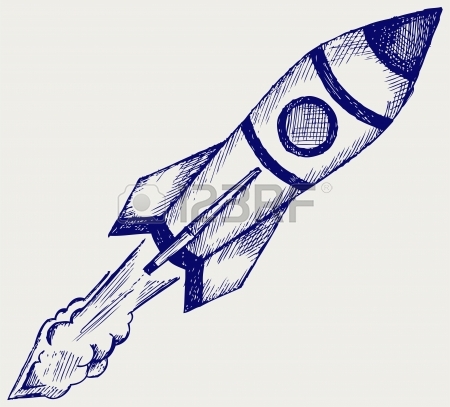 450x407 Spaceship Illustration Of A Steam Punk Rocket Ship In A Vintage