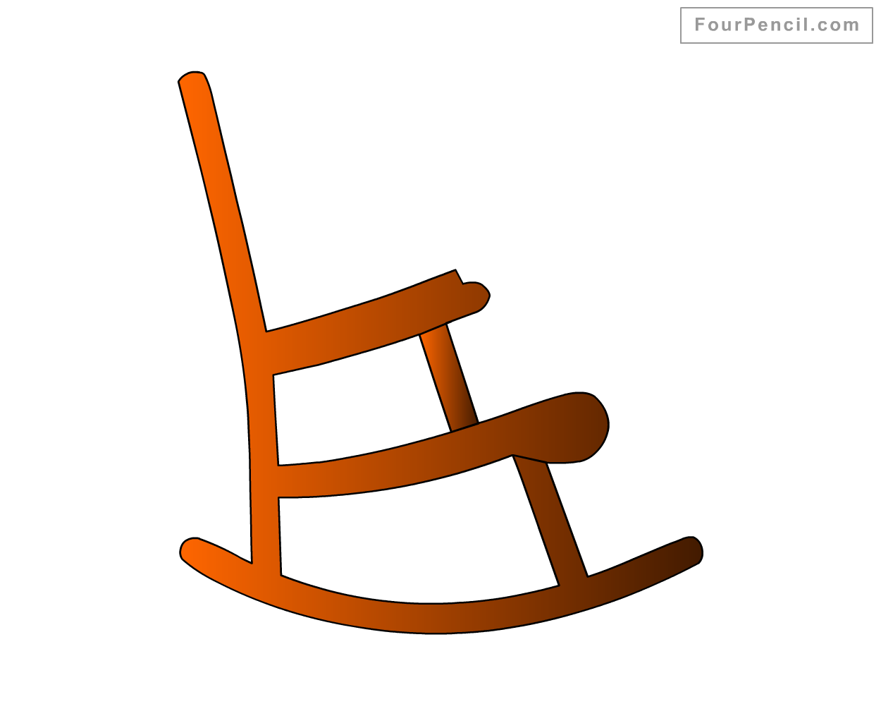 Rocking Chair Drawing - Chair Drawing Rocking Chairs Line Getdrawings ...