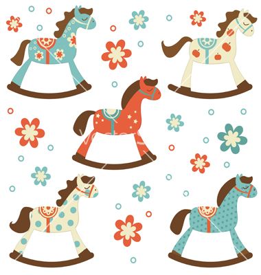 380x400 Rocking Horses Vector 1311882