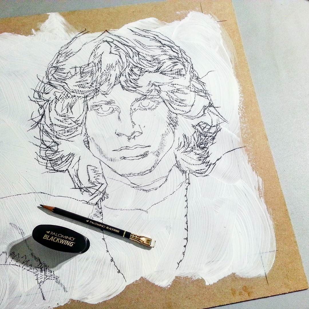 1080x1080 Classic Rockstar. Drawing On Mdf Board. Canosard's Instagram