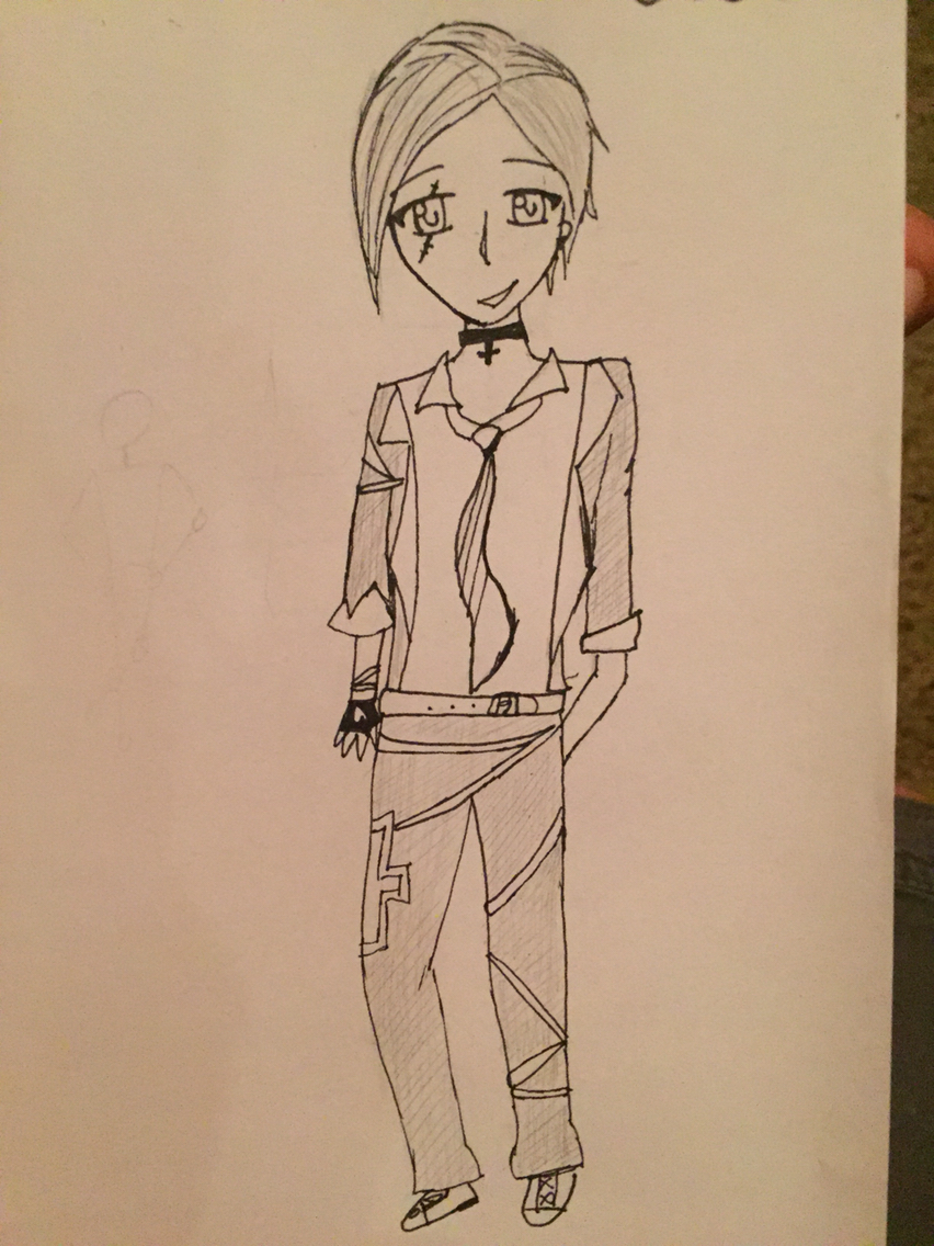 852x1136 Cute Anime Rockstar Boy Drawing My Drawings Anime