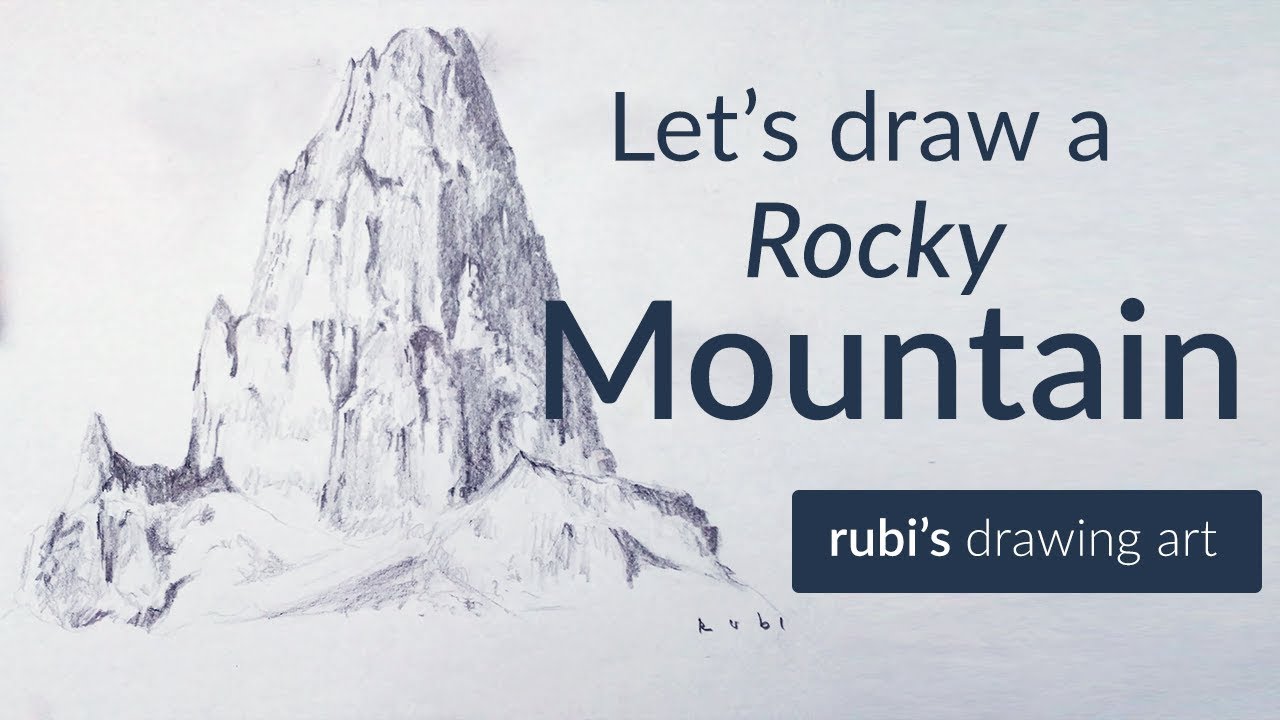 1280x720 Drawing A Rocky Mountain How To Pencil Drawing