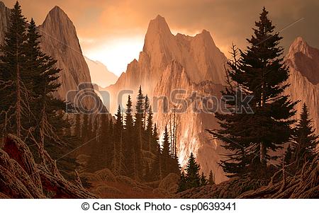 450x301 Mountain Canyon Rockies. Image From An Original 15x24 Clipart