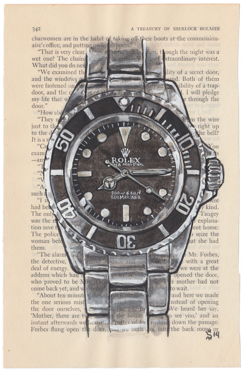 494x750 How Cool Is This Rolex Drawing! Man Crush Everyday
