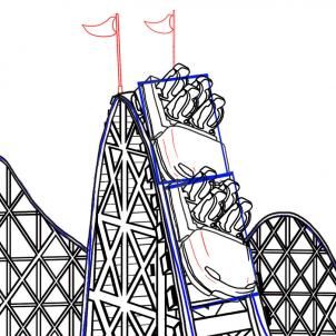 302x302 How To Draw A Roller Coaster Inc. Pen Art Roller