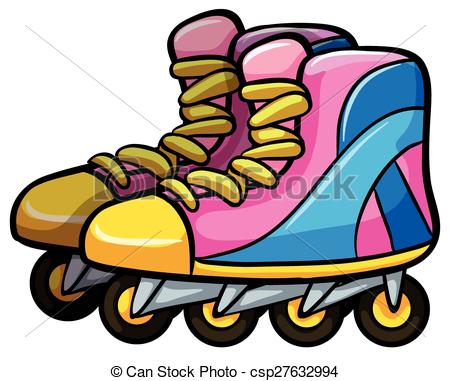 450x381 Pair Of Rollerskates With Four Wheels Eps Vectors