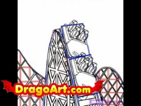 480x360 How To Draw A Roller Coaster, Step By Step