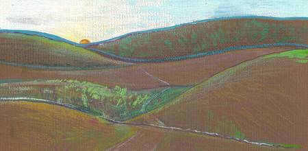 450x220 Stunning Rolling Hills Drawings And Illustrations For Sale
