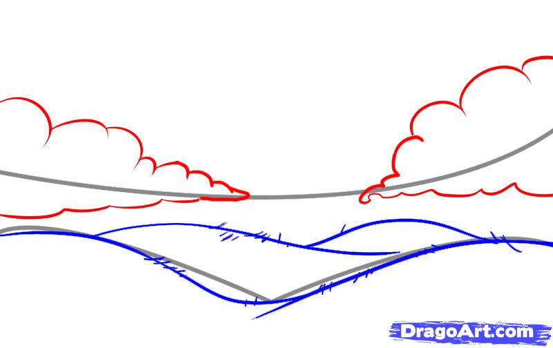 800x504 How To Draw Rolling Hills