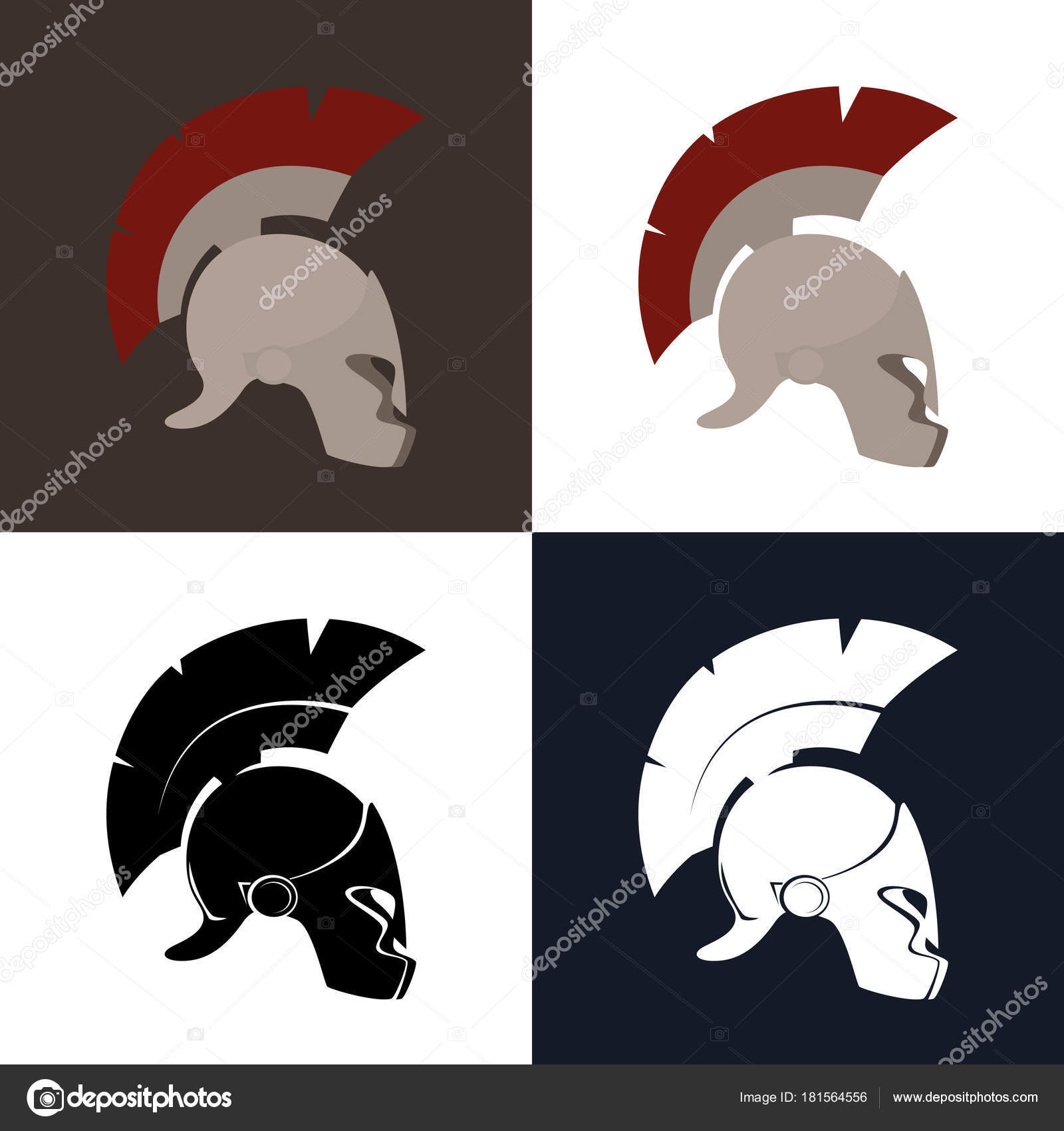 1600x1700 Color And Silhouette Roman Helmet Stock Vector Serz72