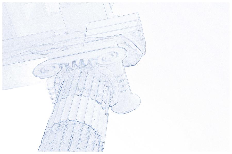900x600 Blueprint Of Greek Roman Pillars Painting By Celestial Images