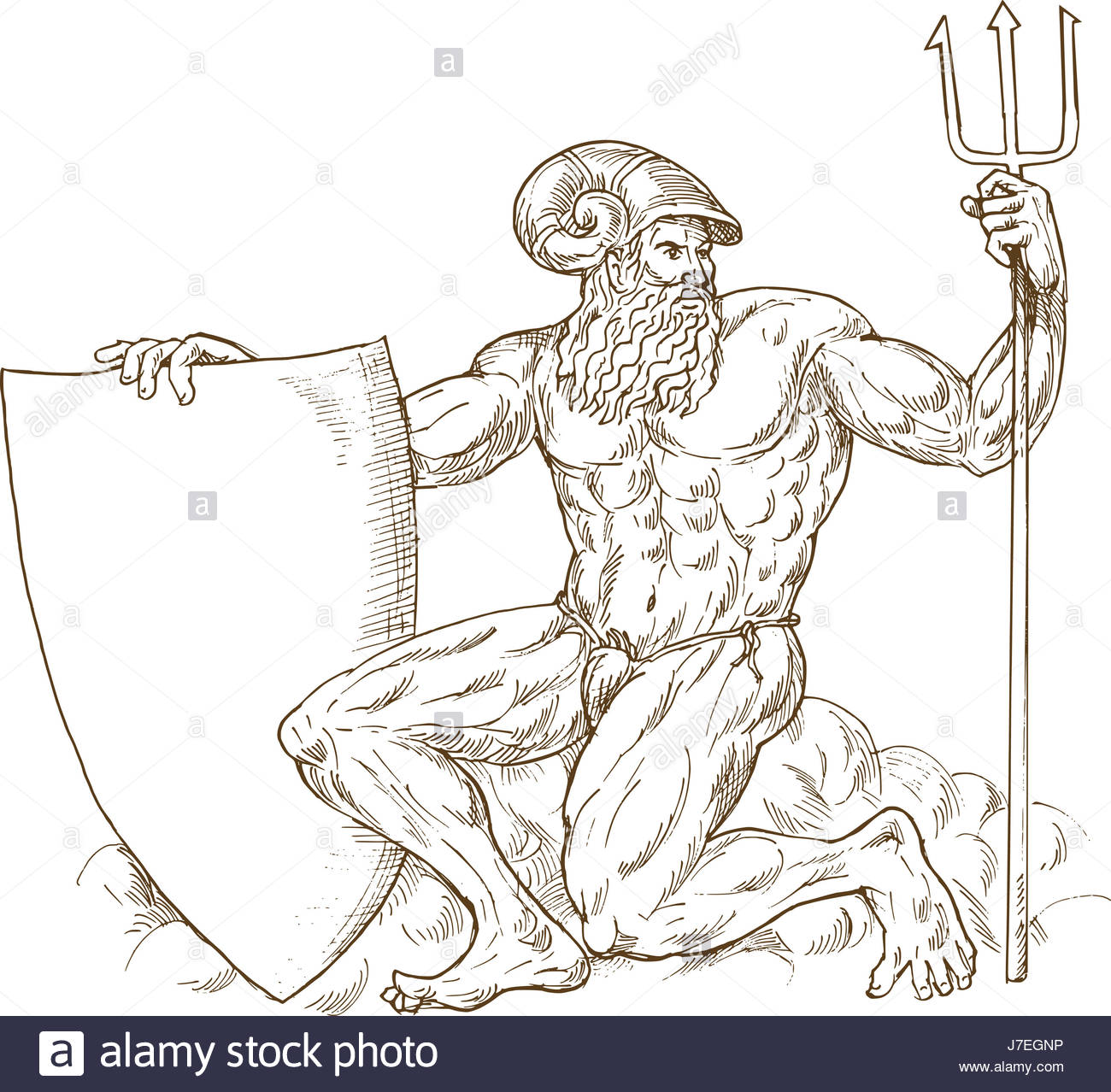 1300x1278 God Drawing Photo Picture Image Copy Deduction Roman Trident