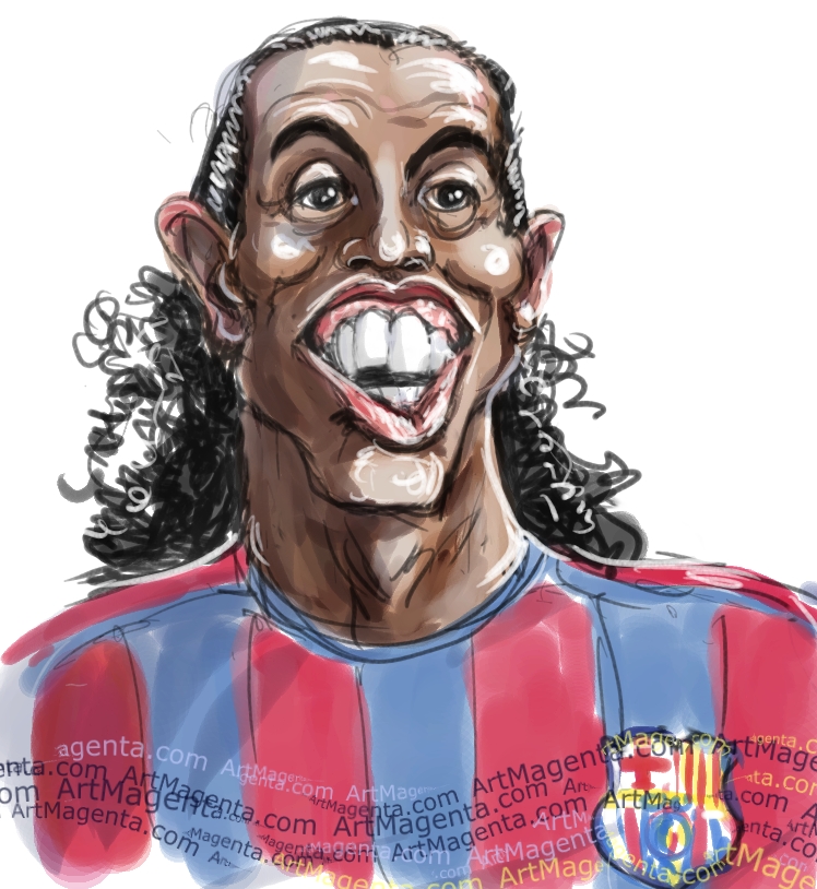 748x814 Caricatures Ronaldinho