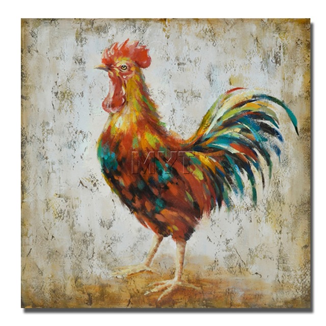 640x640 Cool Rooster Beautiful Animal Wall Pictures Hand Drawing No Framed