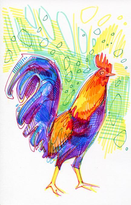 433x680 Rooster Drawing Nature. Drawings. Pictures. Drawings Ideas