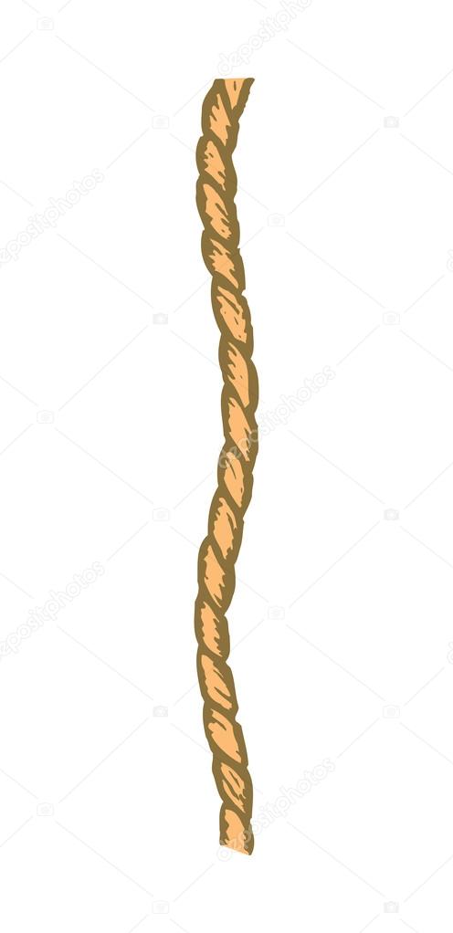 496x1022 Decorative Rope Drawing Stock Vector Ronjoe