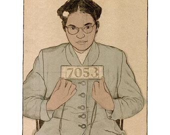 340x270 Rosa Parks Print 11x17 Famous Seniors