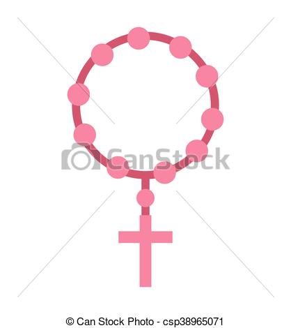 418x470 Rosary Beads Religion Icon Graphic Isolated Vector Vectors