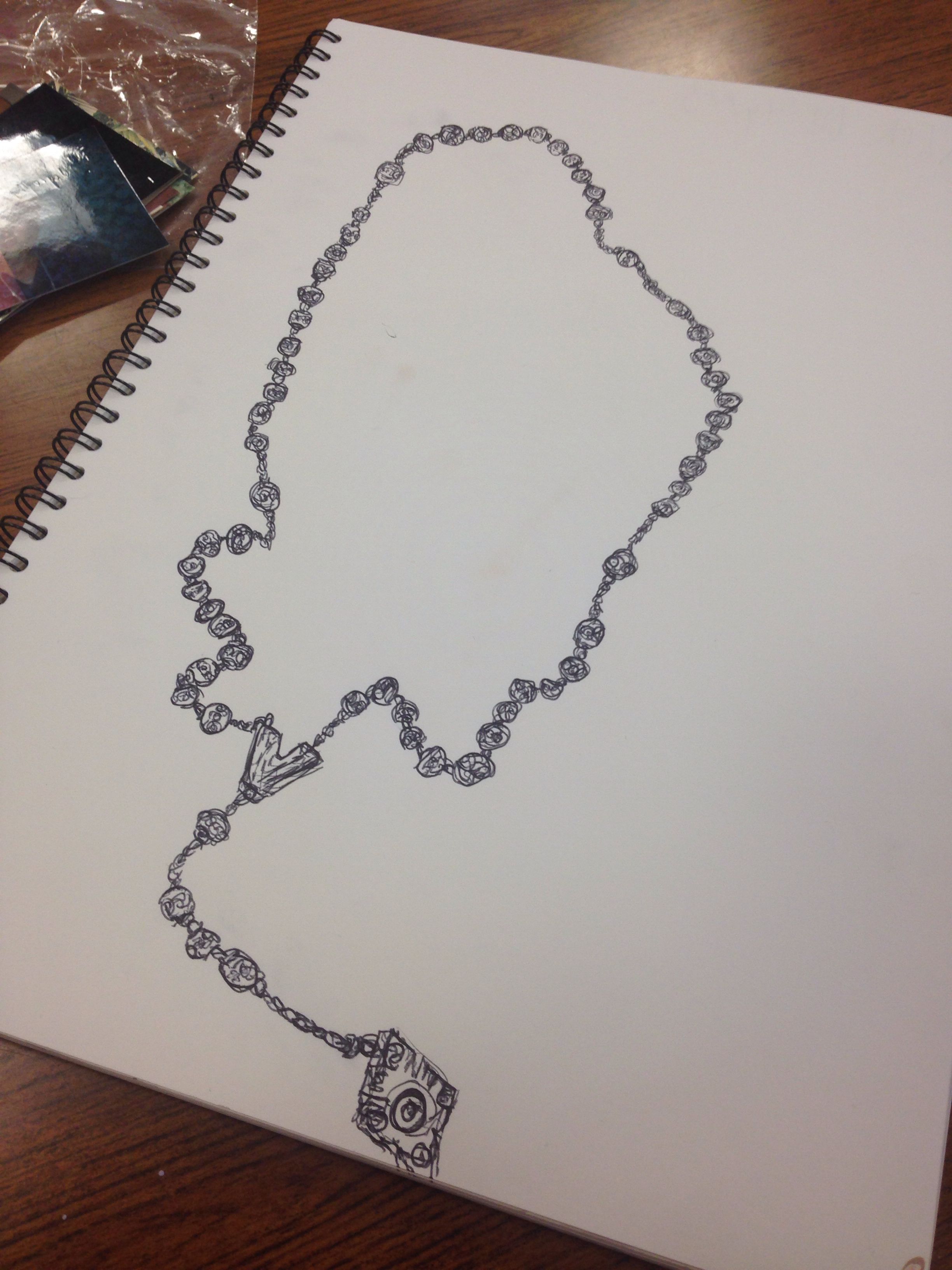 2448x3264 Rosary Bead Drawing I Did My Art Work Rosary Beads