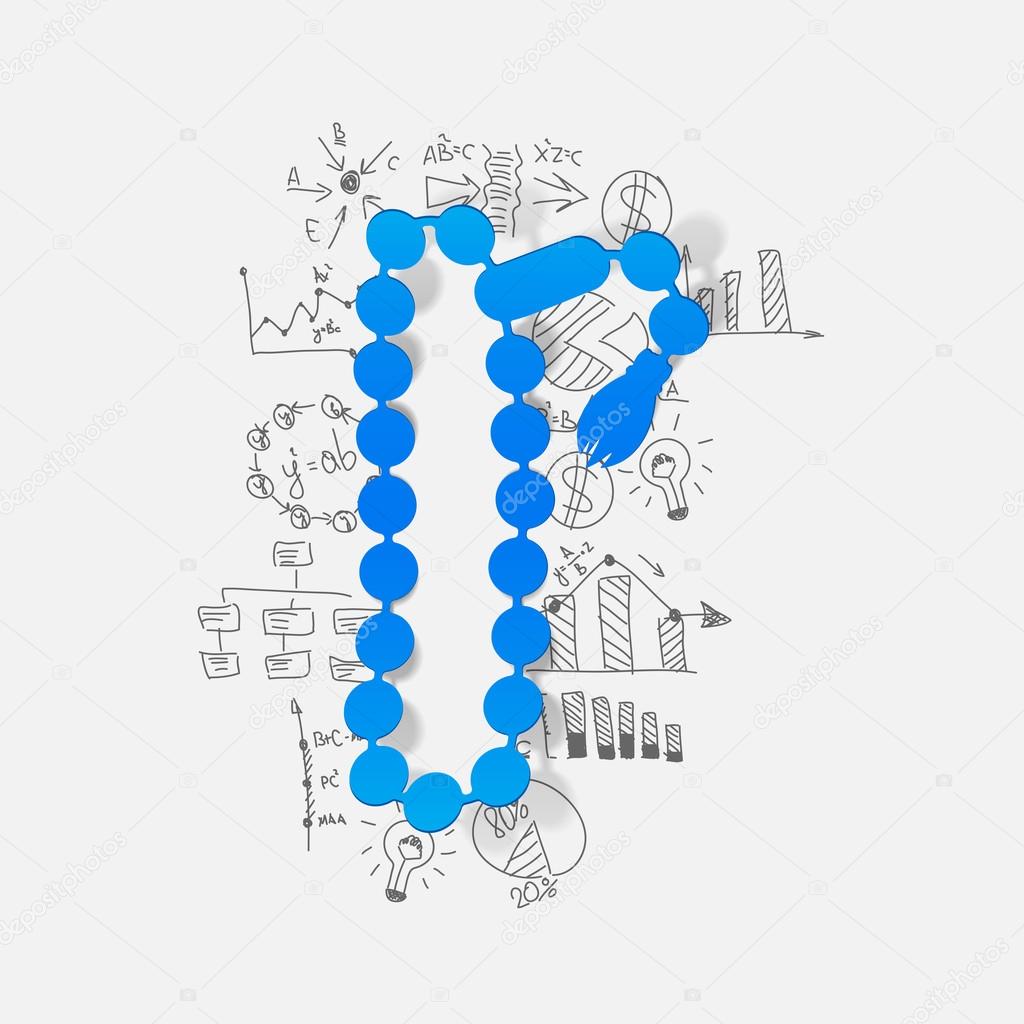 1024x1024 Rosary Drawing With Business Formulas Stock Vector Palau83