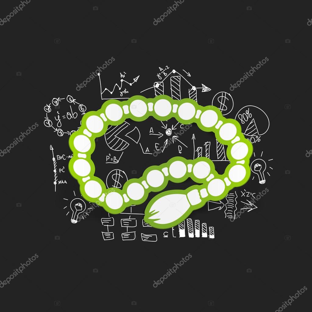 1024x1024 Rosary Drawing With Business Formulas Stock Vector Palau83