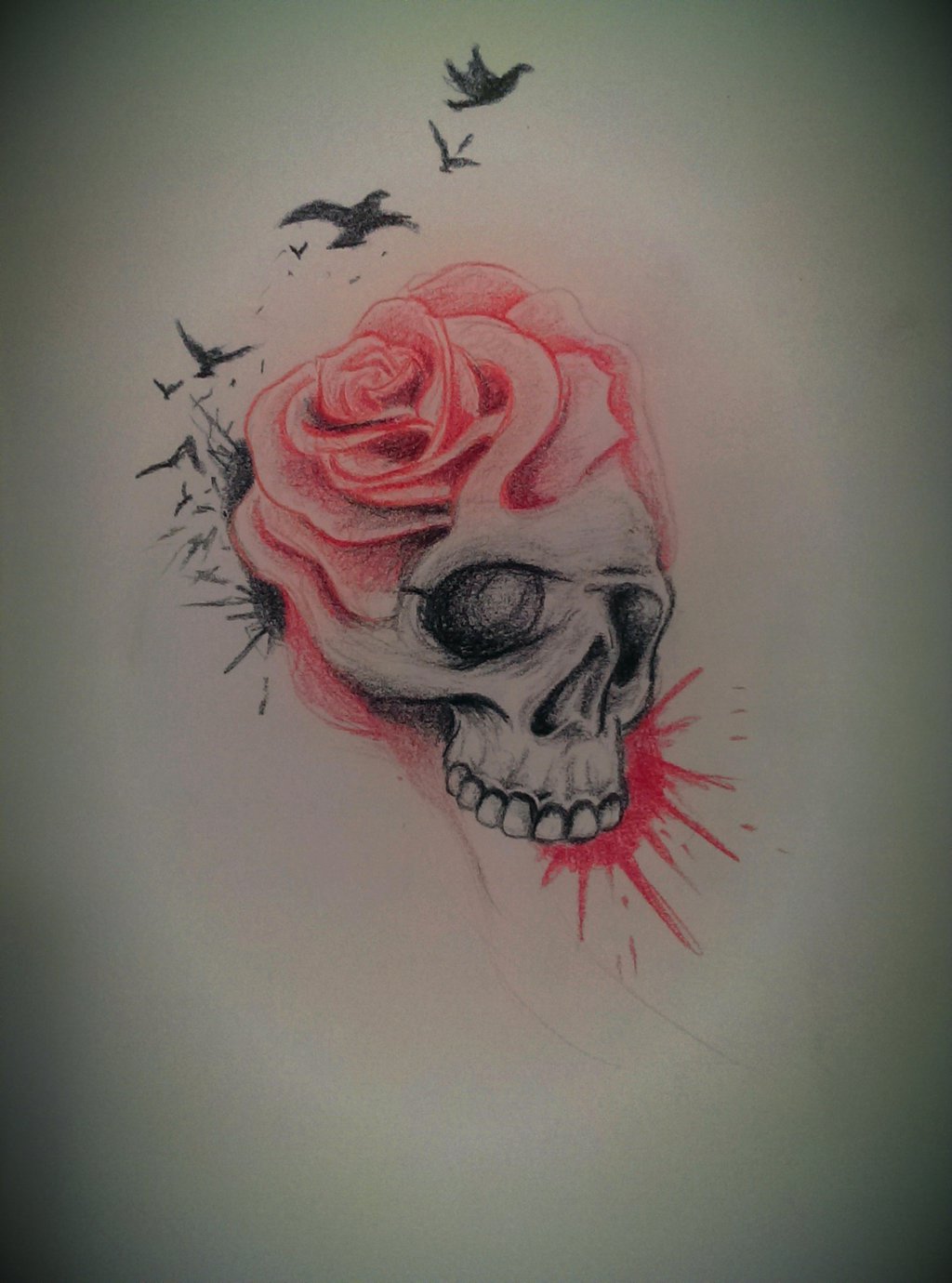 1024x1380 Pin By Roxanne Roxanne On Skullies Rose Sketch