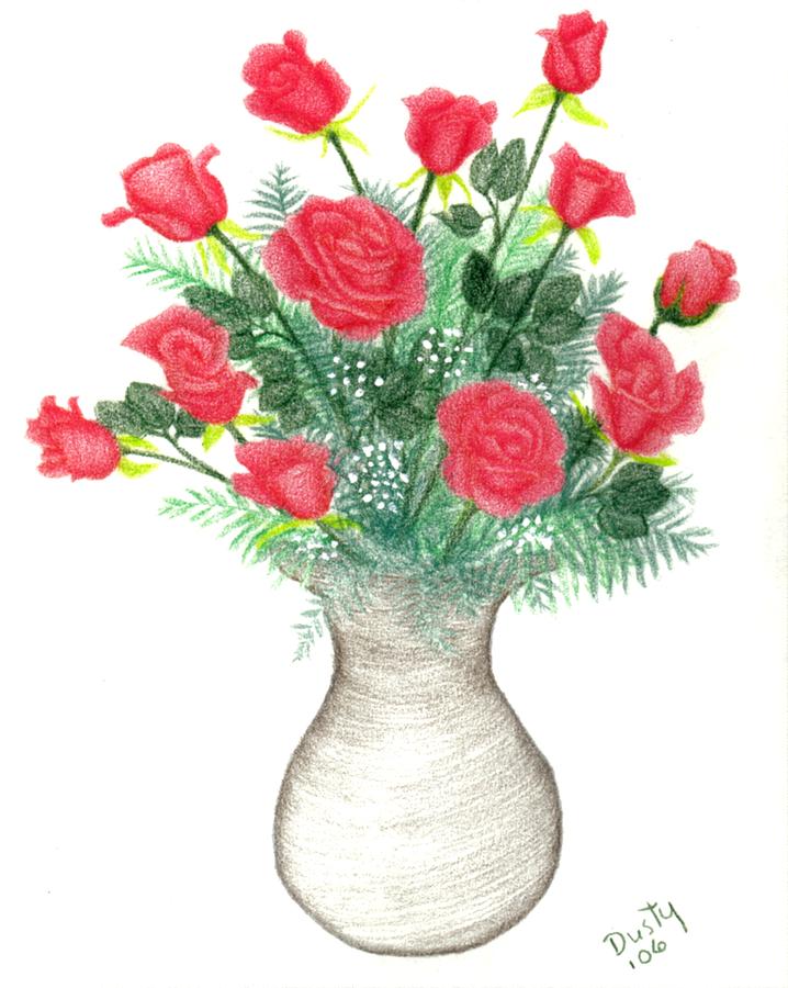 718x900 Wedding Bouquet Of Flowers Drawing Hand Drawn Bouquets Of Roses