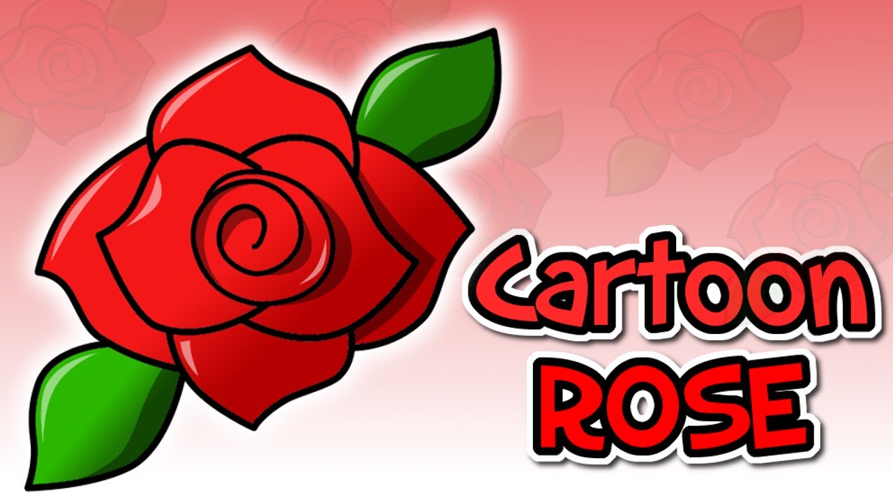 1280x720 How To Draw A Cartoon Rose (Gimp)