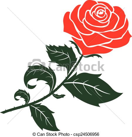 450x467 Red Rose Vector Design. Red Rose Design,vector Illustration