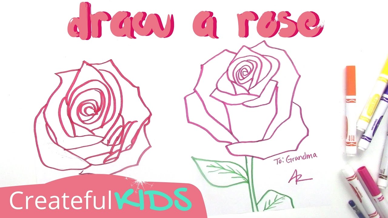 1280x720 How To Draw A Rose