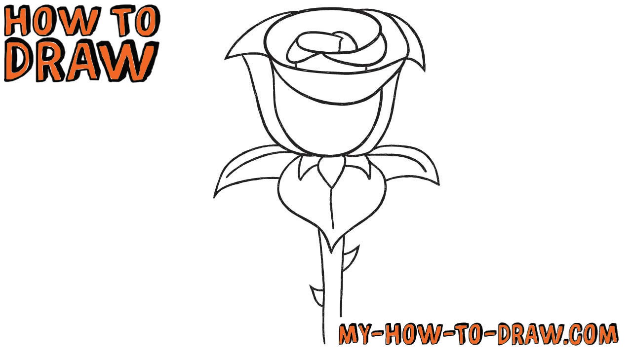 1280x720 How To Draw A Rose