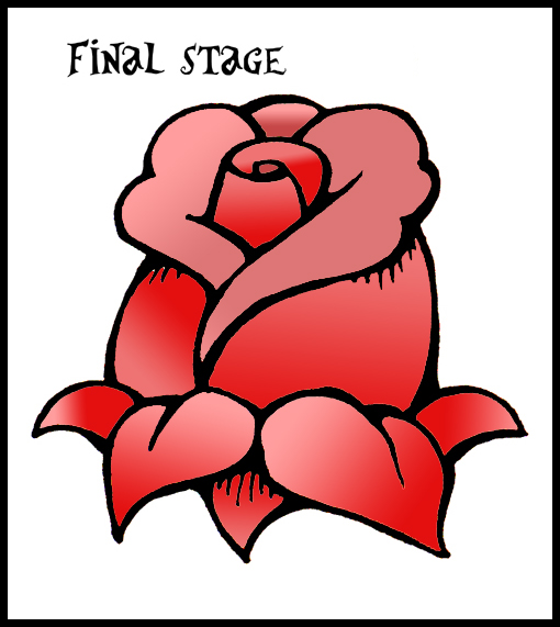 510x571 How To Draw A Rose Step By Step Daryl Hobson Artwork