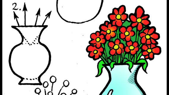 570x320 Rose Flower Drawing Step Step Drawing Roses Step By Step Daryl