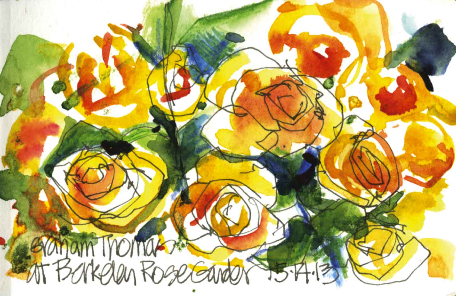1597x1038 Urban Sketchers S.f. Bay Area At The Rose Garden