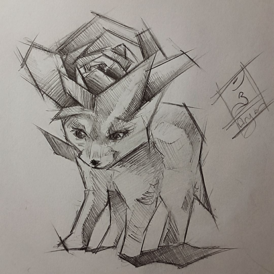 1080x1080 Rose Head Sketch Box Sketches