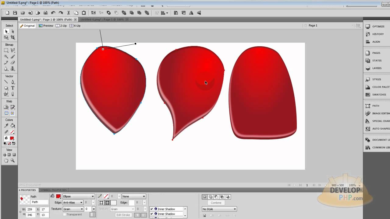 1280x720 Fireworks Cs5 Valentine's Day Vector Rose Petals Tutorial