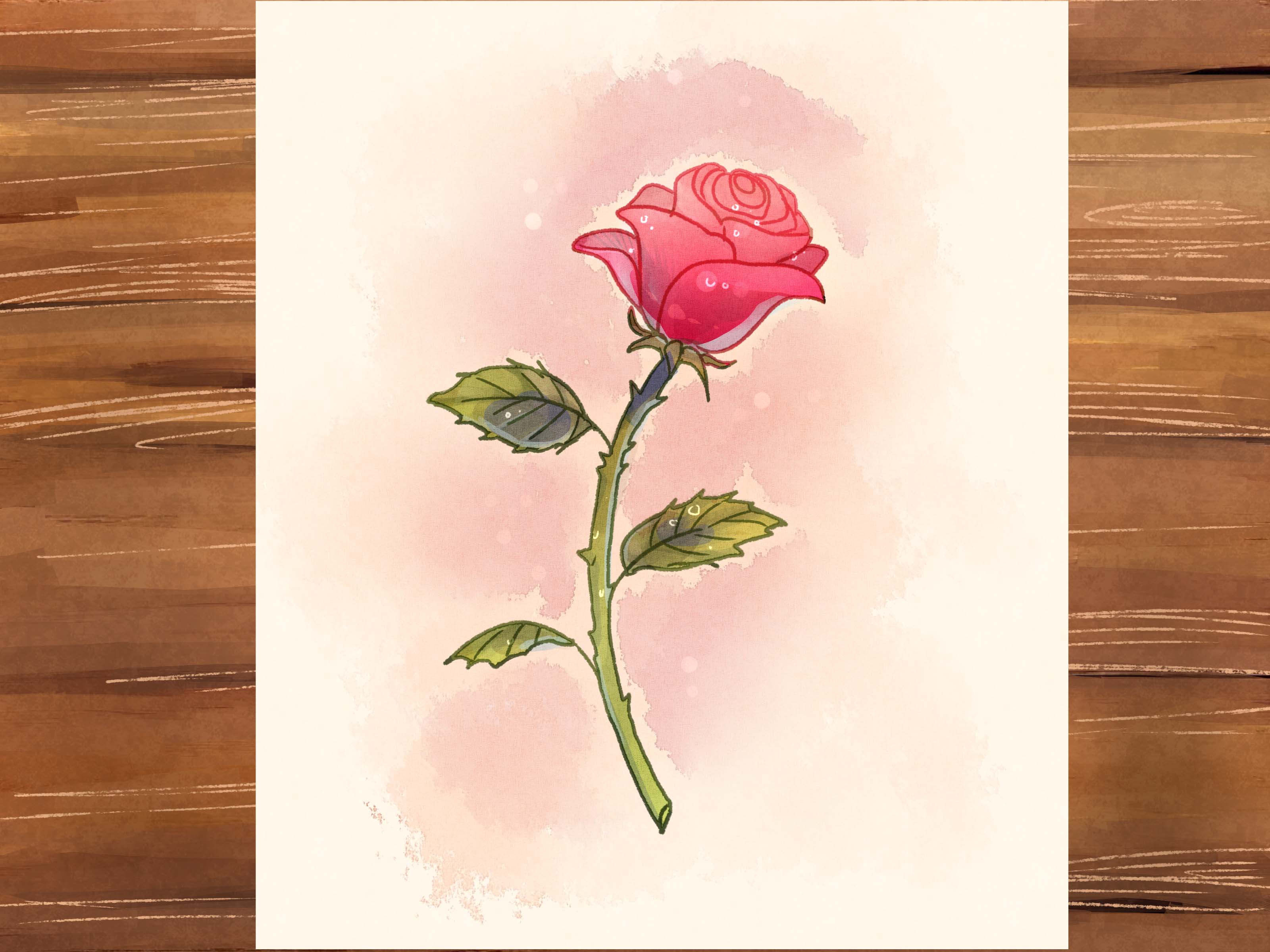 3200x2400 3 Ways To Draw A Rose