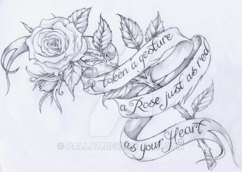 492x350 A Rather Sloppy Looking Rose Design Done For The Practice. Art
