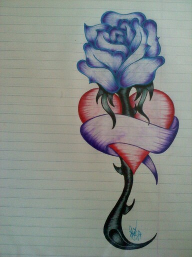 384x512 Gallery Pencil Drawings Of Roses And Hearts,