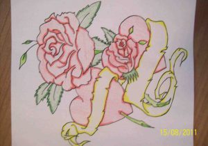 300x210 The Images Collection Of U Rose Drawing Step By Noteinfo Drawing