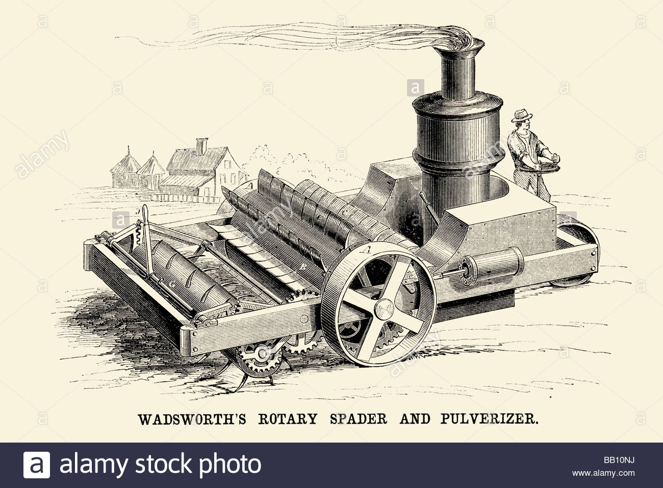 1300x956 Wadsworth's Rotary Spader And Pulverizer Stock Photo, Royalty Free
