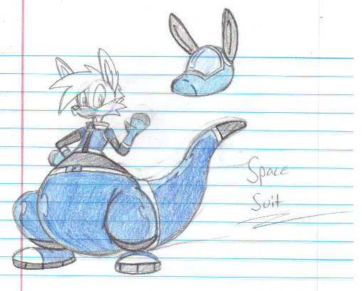 509x410 Wolfaroo Drew Space Suit Rough Drawing By Dragovian15