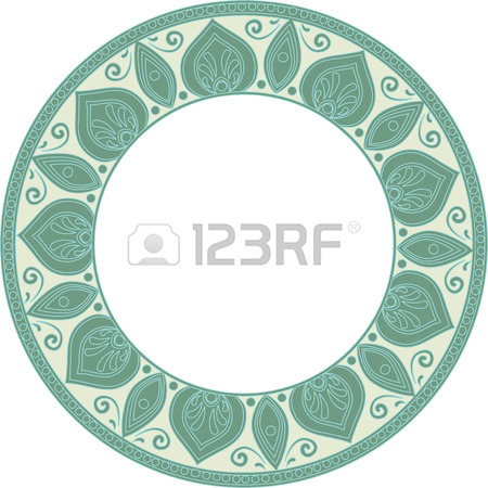 450x450 Drawing Of A Abstract Vector With Floral Round Lace Mandala