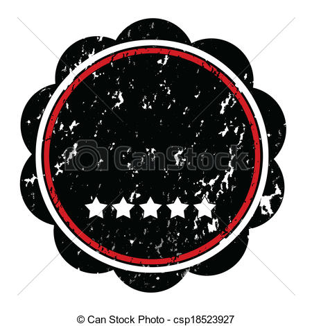 450x470 Round Stamp. Empty Grunge Rubber Stamp Round With Space