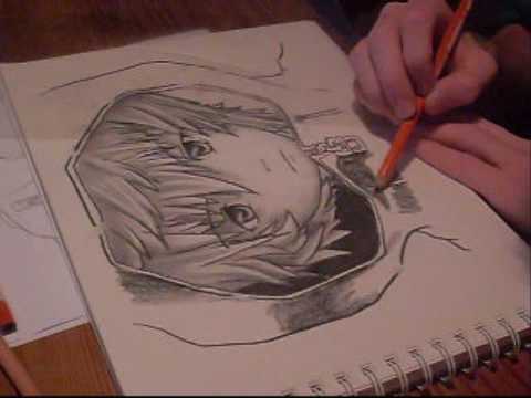 480x360 Drawing Roxas With Charcoal