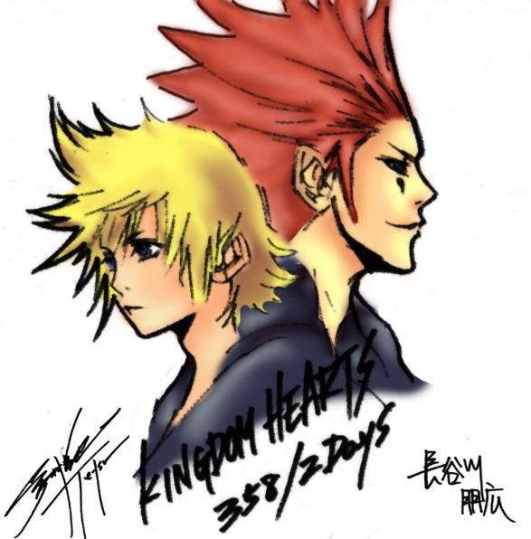 587x596 Nomura Drawing Roxas And Axel By Fridayivy