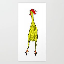 264x264 Rubber Chicken Art Print Prints Amp Posters Rubber