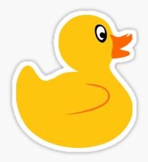210x230 Rubber Duck Drawing Stickers Redbubble