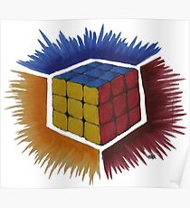 210x230 Rubiks Cube Drawing Posters Redbubble
