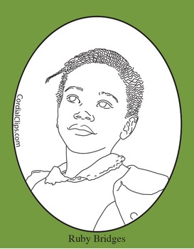 273x350 Ruby Bridges Realistic Clip Art, Coloring Page And Poster